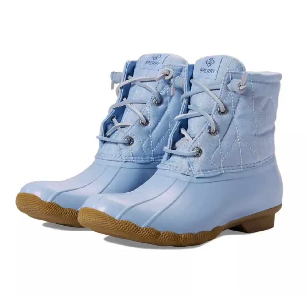 Sperry Top-Sider Saltwater Wool Blue Duck Boots Women's Size 6.5 M